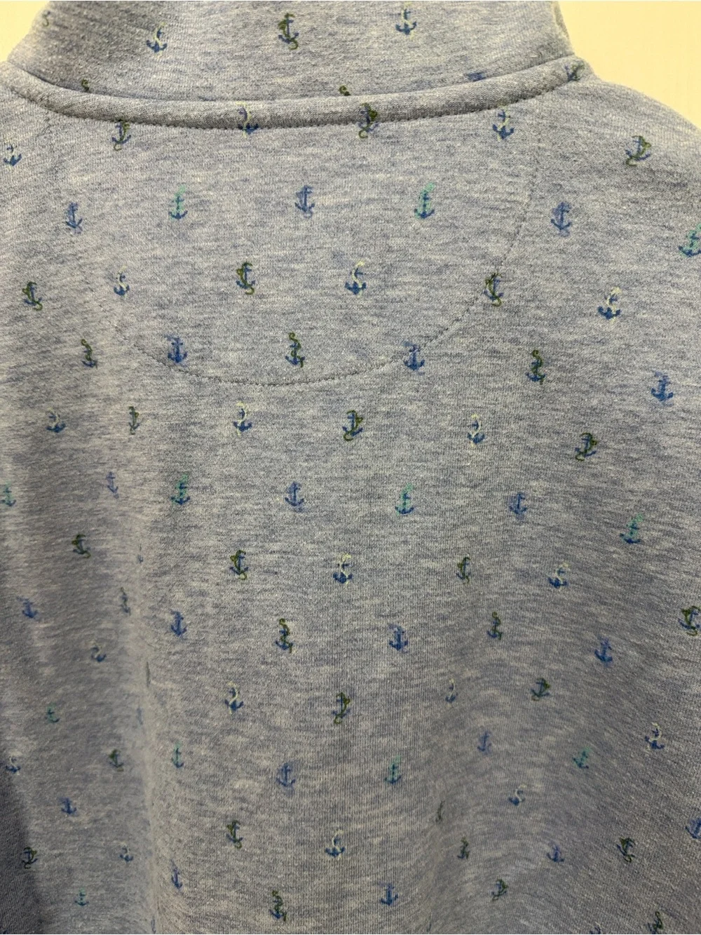 Vineyard Vines  Light Blue Anchor Half-Zip Pullover